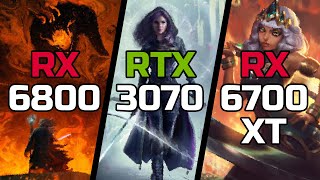 RX 6800 vs RTX 3070 vs RX 6700 XT - Test in 20 Games