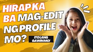 PROFESSIONAL PROFILE PICTURE PAANO GAWING MABILIS AT MADALI | TAGALOG TUTORIAL  | Sarah Jane Semic