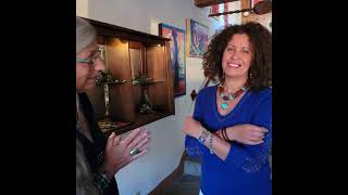 art is gallery santa fe video on wearing Chili Rose jewelry by Adonnah Langer.