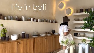 life in bali 🌅 paper making workshop, cafe & local shop hopping, beach sunsets