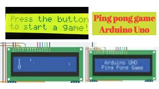 Arduino Uno ping pong game Play Ping pong game using Arduino Uno