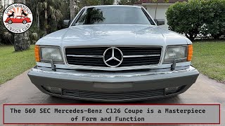 The 560 SEC Mercedes-Benz C126 Coupe is a Masterpiece of Form and Function