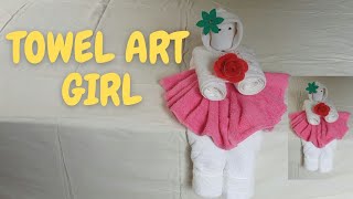 TOWEL ART GIRL @SuzetteButlercrafts