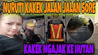 NURUTI KAKEK JALAN SORE || KEGIATANKU DI SORE HARI BERSAMA KAKEK....!?CERITA TKW TAIWAN