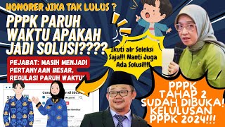 🔴KABAR HONORER❗BAGAIMANA JIKA TAK LULUS TES PPPK❓PPPK PARUH WAKTU JADI SOLUSI❗SEMOGA ASN 100% ❗