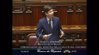 Intervento del Ministro della Salute Speranza sulla carenza dei vaccini antinfluenzali in farmacia