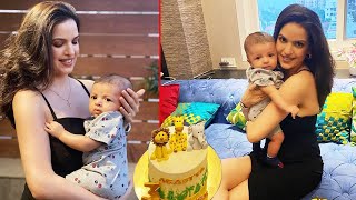 Hardik Pandya Little Toddler Agastya Turns 4months Old, Mom Natasha Celebrates the Occasion.