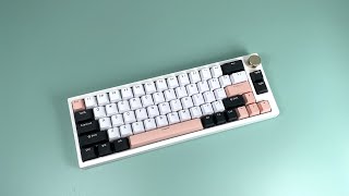 MATHEW TECH MK66 Gasket keyboard 65% layout,Mod with Olivia Keycap