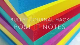 Bullet Journal Hack: Post-it Notes