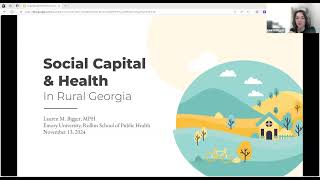 The Relationship between Social Capital and Health Outcomes in a Southern Rural Population