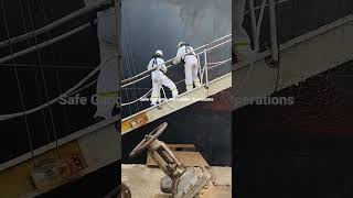 Safe Gangway and Ladder Operations     #ship #bigships #comment #carrier