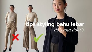 styling tips for broad shoulders | do's and dont's