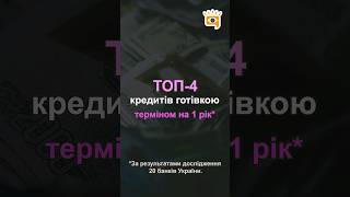 💶💴💵 ТОП-4 кращих кредитів готівкою терміном на 1 рік*