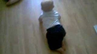 Aidan crawling..