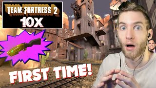 WHO CREATED THIS?!?! FIRST TIME PLAYING 10X!! Team Fortress 2 Gameplay!