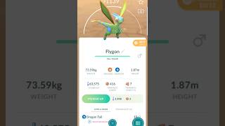 Transferring a shiny Flygon in Pokemon GO