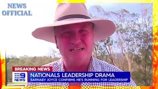 Barnaby Joyce CONFIRMS he is running for Nationals leadership