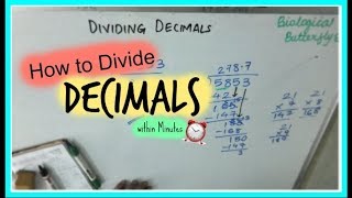 How to Divide Decimals within Minutes