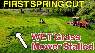 First Mow of the Spring Season! - Restoring Uncle Charlies Cabin