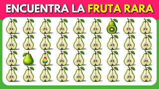 Encuentra el raro   Edición Fruta 🍎🥑🍉  Fácil, Medio, Difícil 2