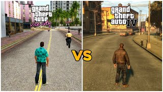 GTA Vice City Definitive Edition vs GTA 4 | Comparison 🔥