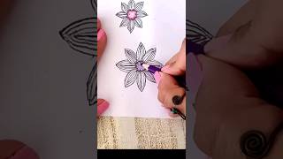 EASY FLOWER DRAWING 🌸 - KOLAY ÇİÇEK ÇİZİMİ #drawing #drawingtutorial #shorts #short #shortvideo #fyp