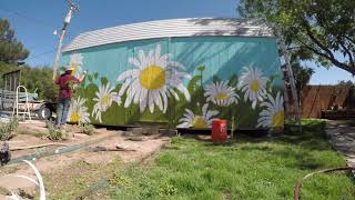 Quarantine flower mural