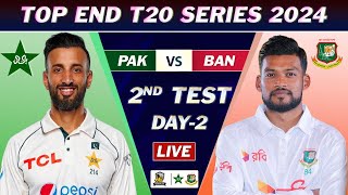 PAKISTAN vs BANGLADESH 1st TEST MATCH DAY 2 LIVE SCORES | PAK vs BAN LIVE COMMENTARY | PAK 7 WKTS