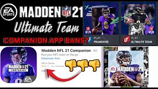 Madden 21 Companion App PERMA BAN! No Transparency From EA About Potential Violations!