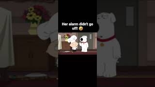 her alarm didn't go off #familyguy #shorts #funny #comedy