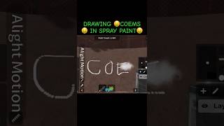 Speed drawing 🤑COEMS🤑 in Spray Paint 🤑#roblox