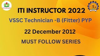 ITI INSTRUCTOR EXAM 2022 || Important PYP || Fitter || @AimRailway