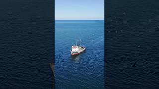 Boat “Kherson” ⛵️ Sozopol Old Town 📍Bulgaria #shorts #drone #boat #bulgaria #sozopol