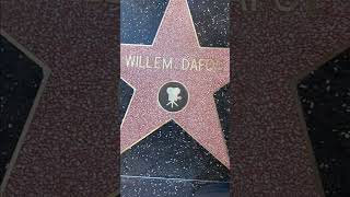 Willem Dafoe is the latest to get a star on the walk of fame #hollywood #walkoffame #willemdafoe