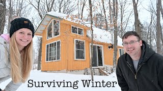 Finally Insulating Off-Grid Cabin - Rock Wool Insulation