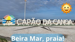 🌞🏖CAPÃO DA CANOA RS🏖🌞 - Um tour pela Beira Mar, totem e praia, 25/06/24!