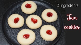 Jam Cookies | Eggless & without oven |Just 3 ingredients cookies | Avudai Yummy Recipes