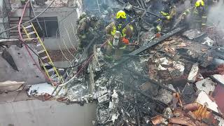 Accidente aéreo en el barrio Rosales de Medellín. Hoy se cumple un mes de esta triste tragedia.