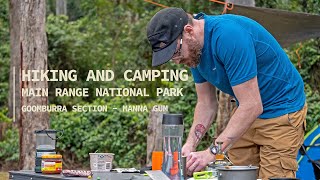 Hiking, camping and landscape photography in the Main Range National Park