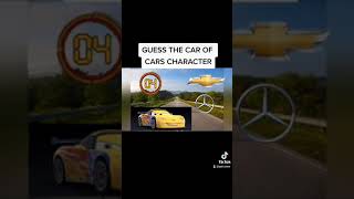 GUESS THE CAR OF CARS CHARACTER #shorts