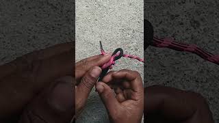 Great hook knots, very strong tie_rope#trips#like#tyingvideo➿