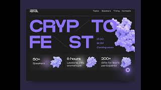 Design Inspiration: Landing Page For The Crypto Festival by Desire Creative Agency