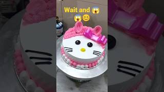 how to make hello kitty cake design/#cake #making #trending #hellokitty #chocolate #shorts