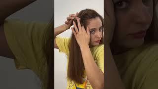 Front hairstyle hack #hairtutorial #hairinspiration