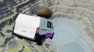 Leap Of Death Car Jumps | Part #2 | & Falls Into Pit With Water – BeamNG.Drive | Destroy with You