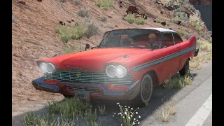 BeamNG Drive PLYMOUTH FURY 1958 CHRISTINE + Dummy +  Crashtest+ Downloadlink