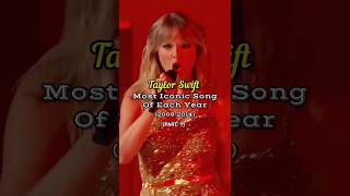 Taylor Swift Most Iconic Songs of Each Year(2008-2014) #taylorswift #theerastour #shorts