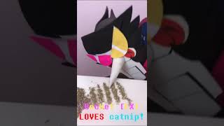 Rocket LOVES catnip #spamton #puppet #deltarune