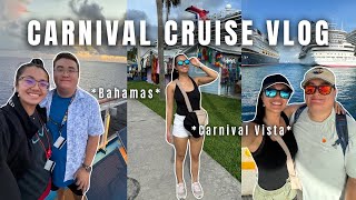 CARNIVAL CRUISE VLOG 🛳️ 6-Day Carnival Vista Cruise | Half Moon Cay, Nassau, Freeport Bahamas