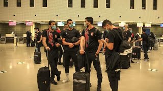 بعثه النادي الاهلي في المطار